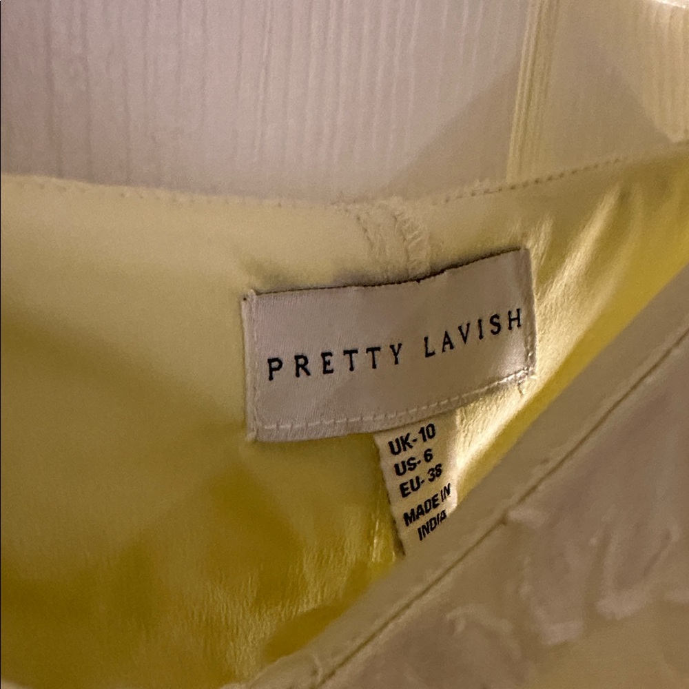 Chic One-Shoulder Yellow Ruffle Dress - Picture 3 of 7